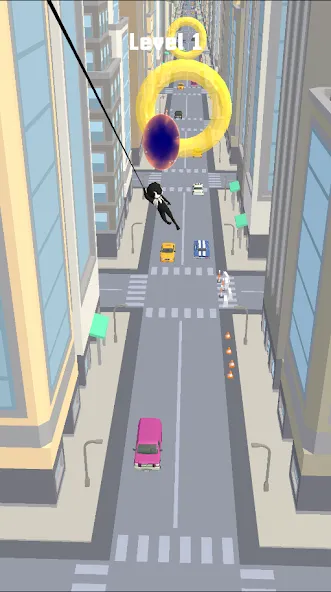 Web Slinging Race (Веббросок гонок) [МОД Много монет] Screenshot 1