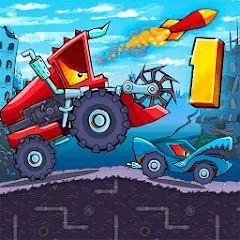 Взломанная Car Eats Car - Apocalypse Race (Кар Итс Кар)  [МОД Unlocked]