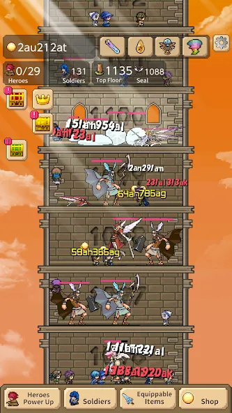Tower of Hero (Тауэр оф Хиро) [МОД Много денег] Screenshot 3