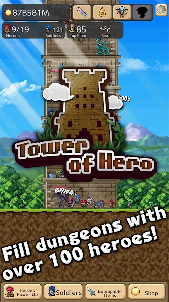 Tower of Hero (Тауэр оф Хиро) [МОД Много денег] Screenshot 4