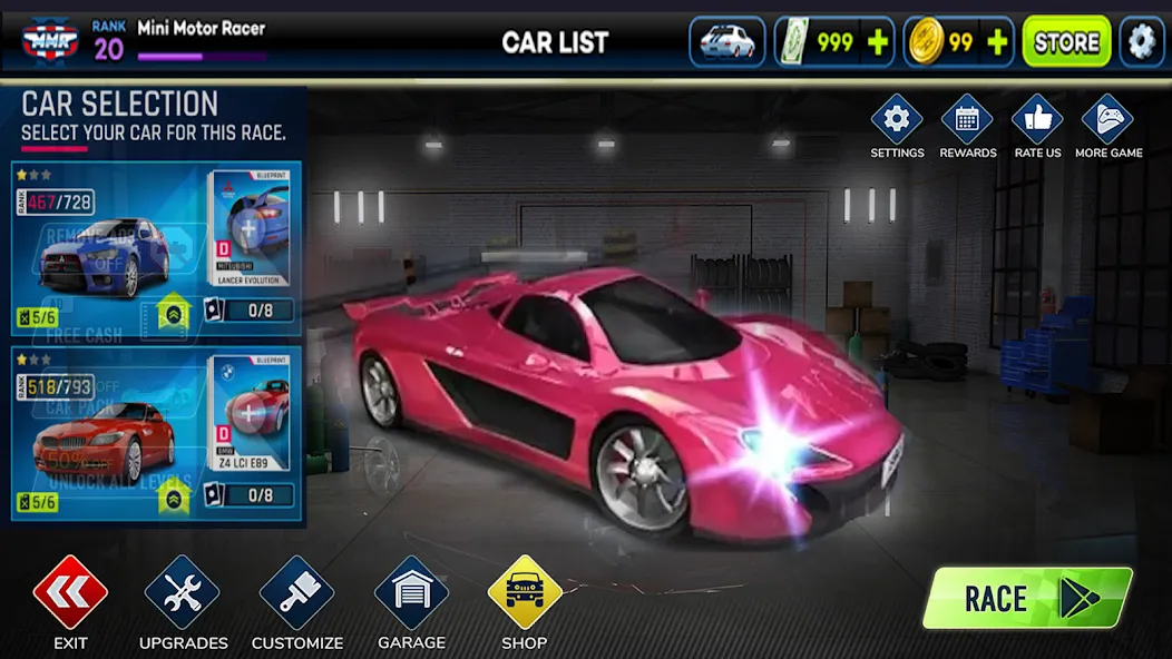 Car Highway Racing for Speed (Трафик Рейсер Трафик игры) [МОД Бесконечные монеты] Screenshot 1