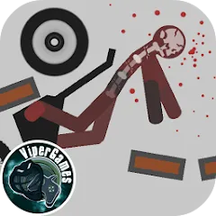 Взломанная Stickman Dismounting (тикман Дисмаунтинг)  [МОД Unlimited Money]