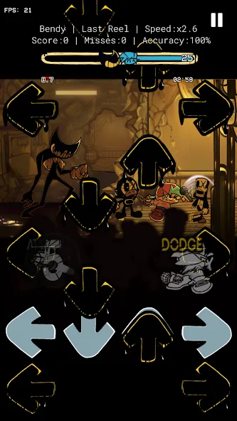 Indie Battle Music Cross Fight (ФНФ Инди Кросс Ван Мод) [МОД Mega Pack] Screenshot 2