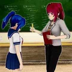 Скачать взломанную Anime Girl School Teacher 3D  [МОД Все открыто]