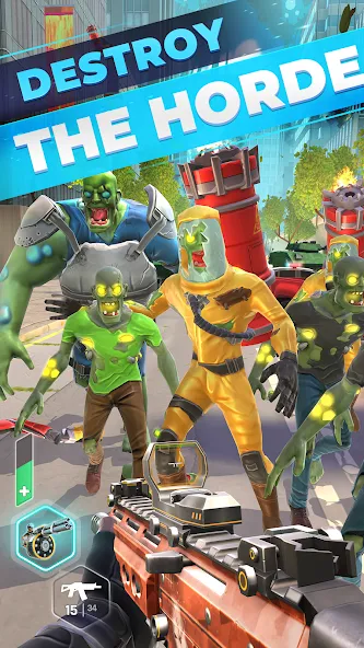 Zombie Horde: Heroes FPS & RPG (Зомби Хорда) [МОД Бесконечные деньги] Screenshot 3