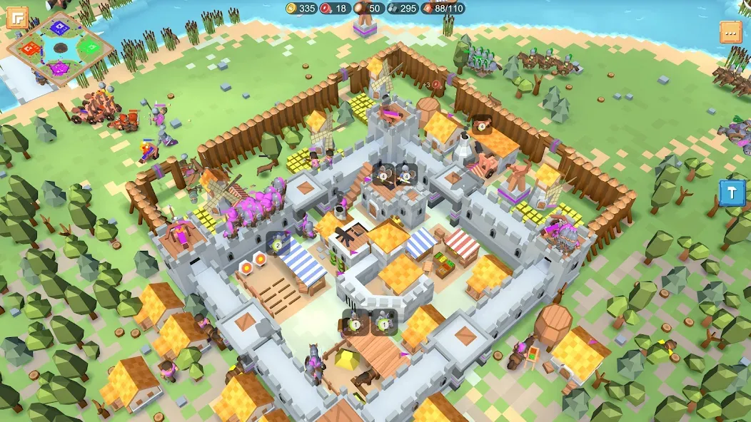 RTS Siege Up! - Medieval War [МОД Бесконечные монеты] Screenshot 2