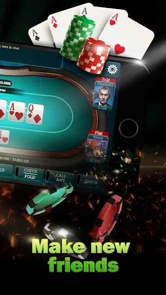 Live Poker Tables–Texas holdem [МОД Бесконечные монеты] Screenshot 2