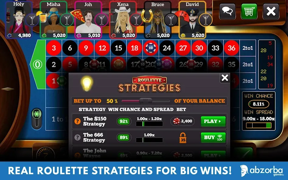 Roulette Live Casino Tables (Рулетка Лайв) [МОД Все открыто] Screenshot 5