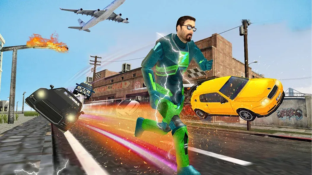 Light Superhero Speed Hero [МОД Бесконечные деньги] Screenshot 2
