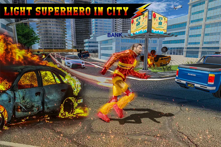 Light Superhero Speed Hero [МОД Бесконечные деньги] Screenshot 3