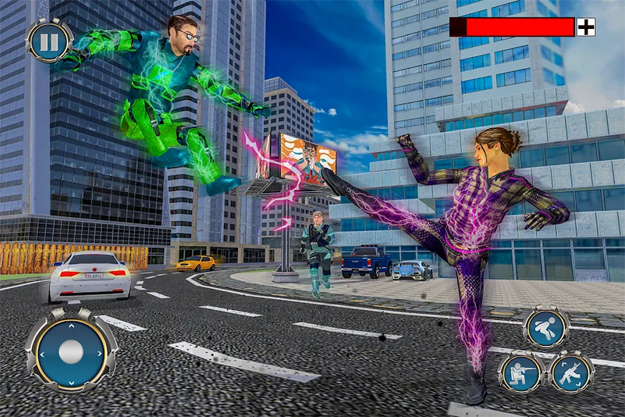 Light Superhero Speed Hero [МОД Бесконечные деньги] Screenshot 4