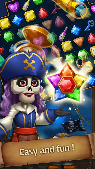 Jewels Ghost Ship: jewel games (Джуэлз Гост Шип) [МОД Много денег] Screenshot 3