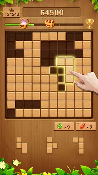 Wood Block Puzzle Addictive [МОД Все открыто] Screenshot 4