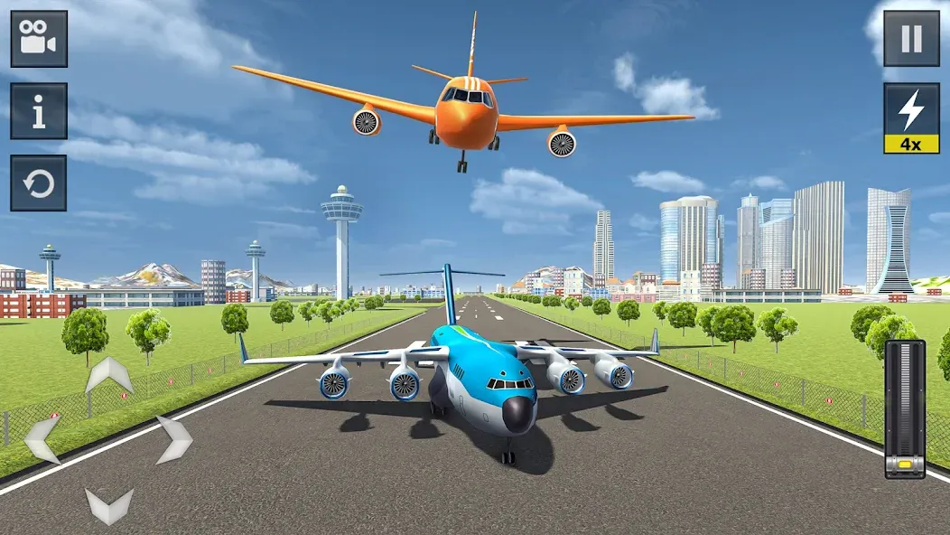 Flight Simulator - Plane Games (Флайт Симулятор) [МОД Mega Pack] Screenshot 2