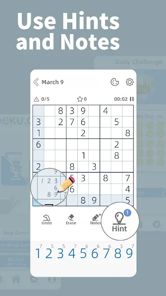AGED Sudoku (Эйджд Судоку) [МОД Меню] Screenshot 2