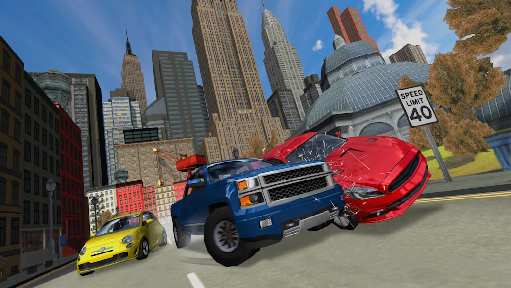 Car Driving Simulator: NY (Симулятор вождения автомобиля) [МОД Много монет] Screenshot 1