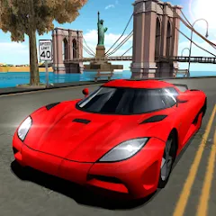 Скачать взлом Car Driving Simulator: NY (Симулятор вождения автомобиля)  [МОД Много монет]