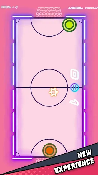 Air Hockey Glow HD Ultimate 2D (Эйр) [МОД Mega Pack] Screenshot 2