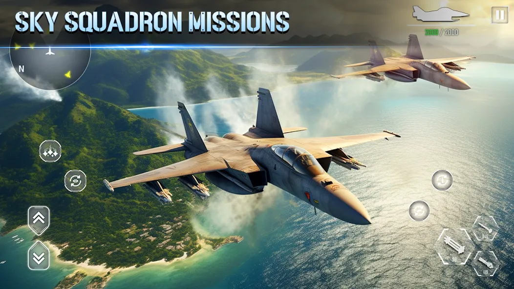 Aircraft Strike: Jet Fighter [МОД Mega Pack] Screenshot 3