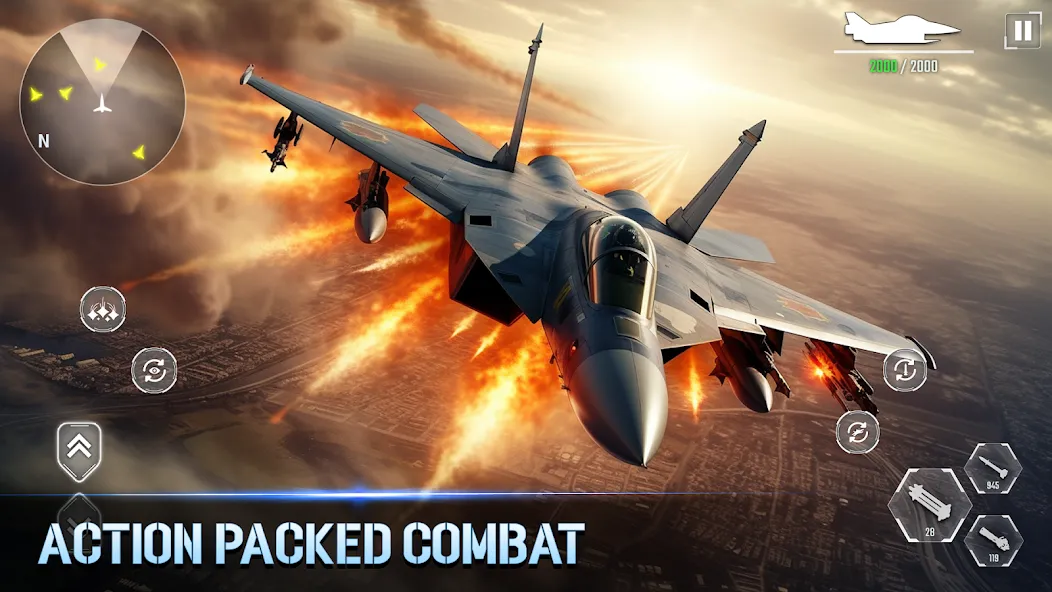 Aircraft Strike: Jet Fighter [МОД Mega Pack] Screenshot 5