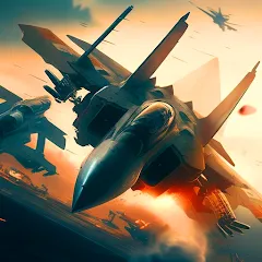 Скачать взломанную Aircraft Strike: Jet Fighter  [МОД Mega Pack]