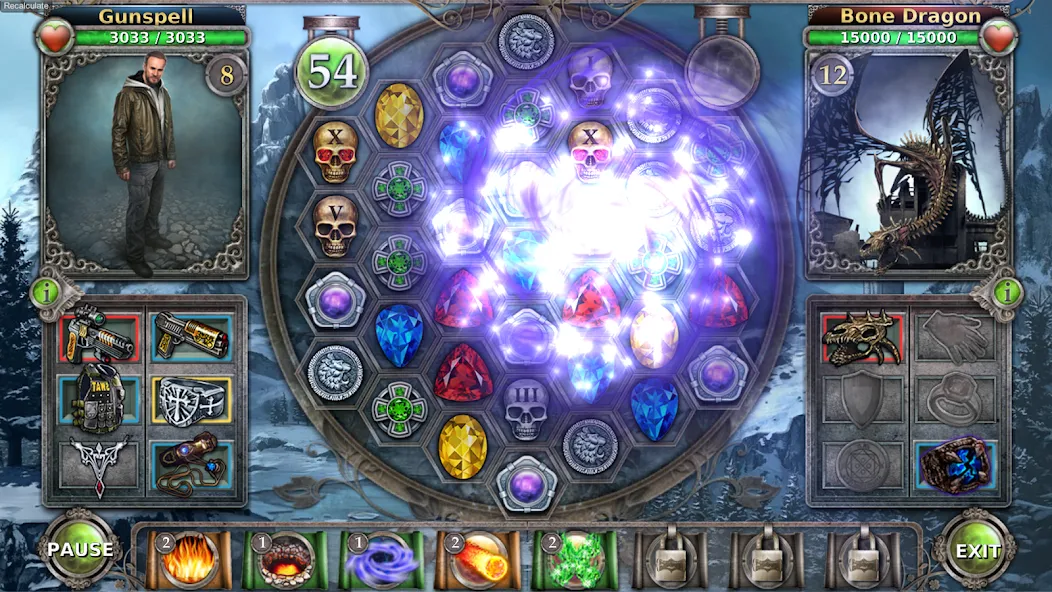 Gunspell - Match 3 Puzzle RPG (Ганспелл) [МОД Unlocked] Screenshot 3