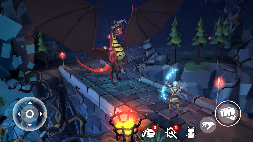 Polygon Fantasy: Action RPG (Полигон Фэнтези) [МОД Много монет] Screenshot 4