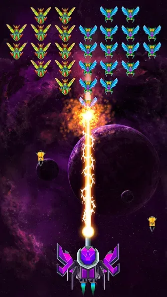 Galaxy Attack: Shooting Game (Гэлэкси Аттак) [МОД Mega Pack] Screenshot 3