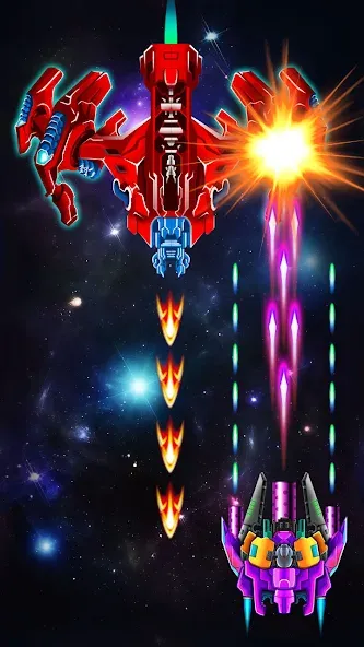 Galaxy Attack: Shooting Game (Гэлэкси Аттак) [МОД Mega Pack] Screenshot 4