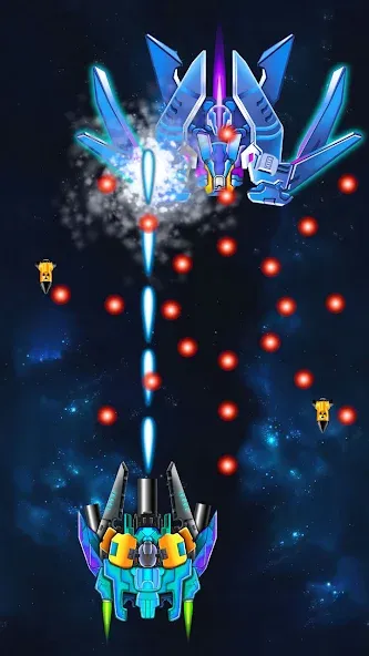 Galaxy Attack: Shooting Game (Гэлэкси Аттак) [МОД Mega Pack] Screenshot 5