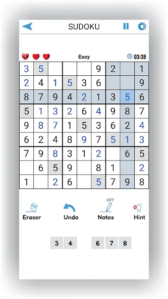 Sudoku Offline: Hard Puzzles (Судоку Оффлайн) [МОД Меню] Screenshot 2