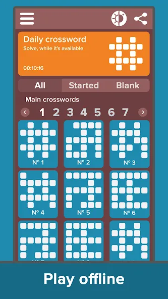 Crossword: Grand collection [МОД Бесконечные монеты] Screenshot 3