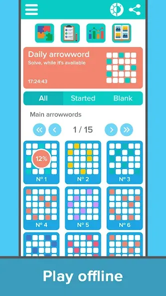 Crossword: Arrowword puzzles [МОД Бесконечные деньги] Screenshot 3