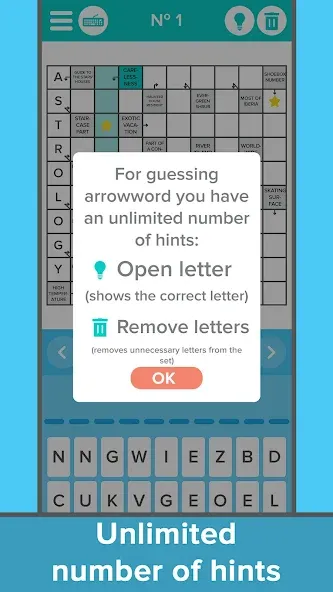 Crossword: Arrowword puzzles [МОД Бесконечные деньги] Screenshot 4