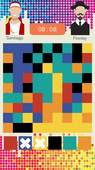 Color Battle - Flood all! (Цветовая битва) [МОД Бесконечные монеты] Screenshot 3