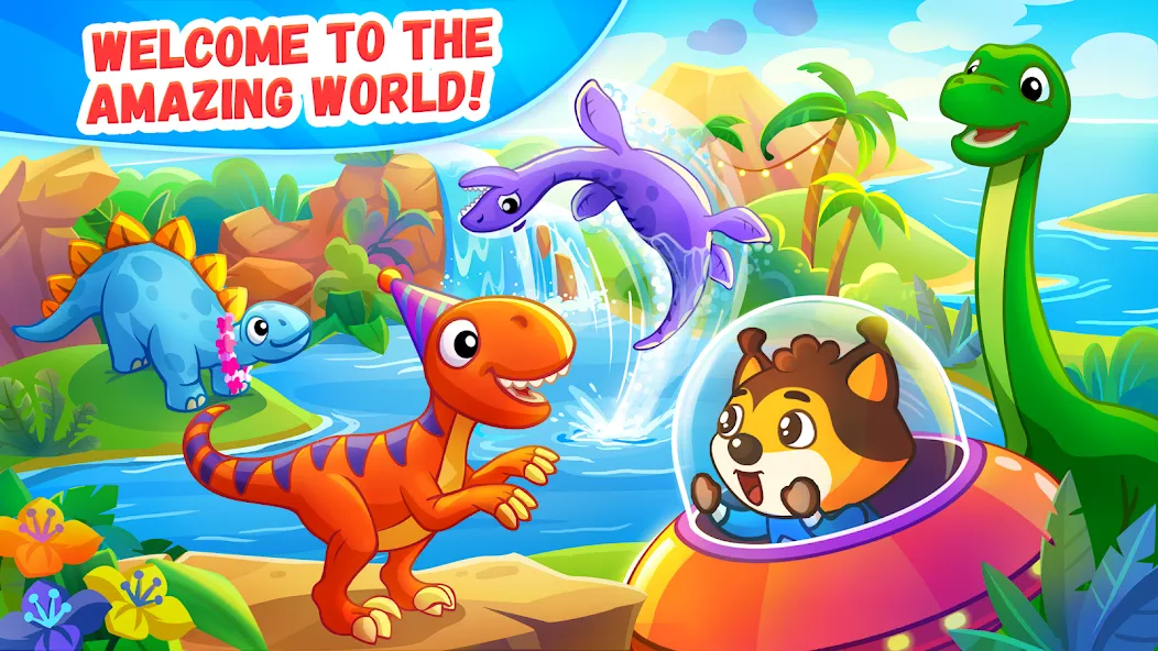 Dinosaur games for kids age 2 [МОД Бесконечные деньги] Screenshot 1