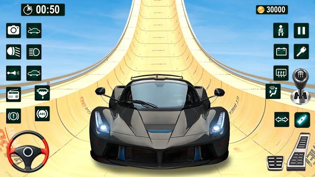 GT Car Stunt 3D: Ramp Car Game [МОД Mega Pack] Screenshot 2
