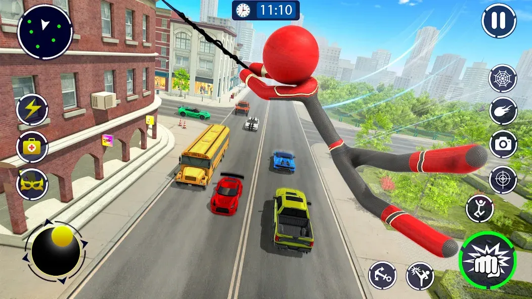 Spider Stickman Rope Hero Game [МОД Menu] Screenshot 5