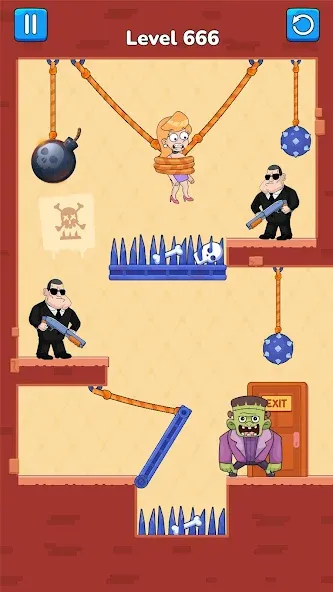 Cut Master: Fun Rope Cut Game (Кат зе Роуп) [МОД Бесконечные монеты] Screenshot 5
