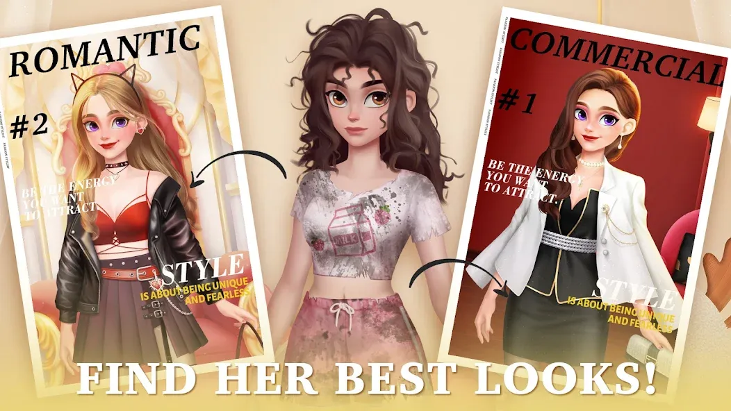 Fantasy Stylist: Match 3 (Фантазийный стилист) [МОД Unlocked] Screenshot 2