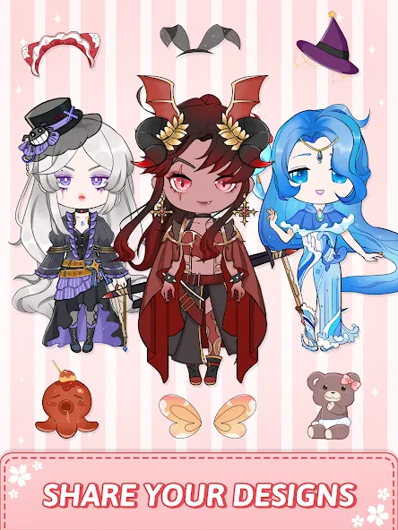 Vivi Story - Dress Up Game (Виви Стори) [МОД Бесконечные монеты] Screenshot 2