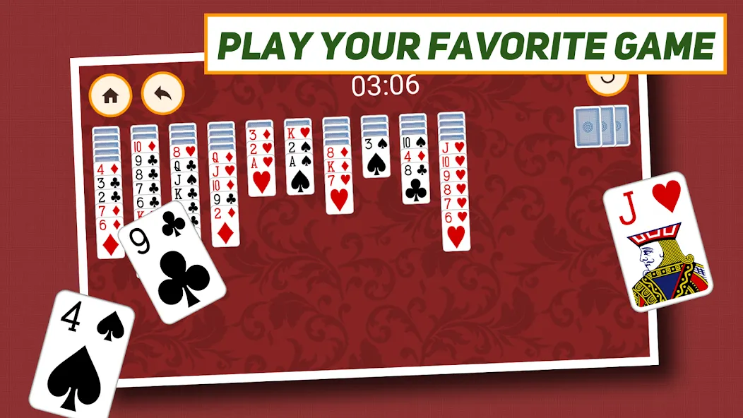 Spider Solitaire: Classic [МОД Mega Pack] Screenshot 5