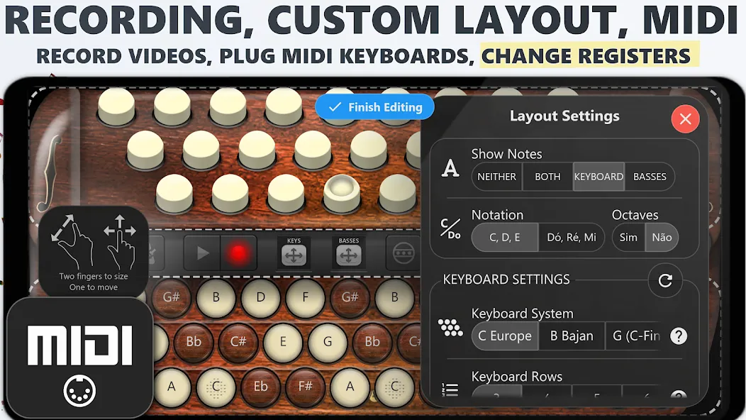 Accordion Chromatic Button (Аккордеон с хроматическими кнопками) [МОД Бесконечные деньги] Screenshot 5