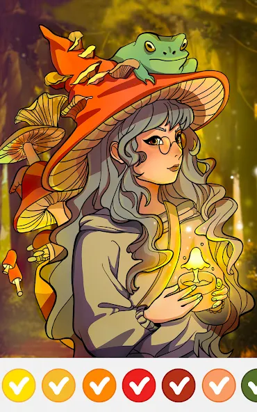 Anime Manga Color by Numbers [МОД Меню] Screenshot 4