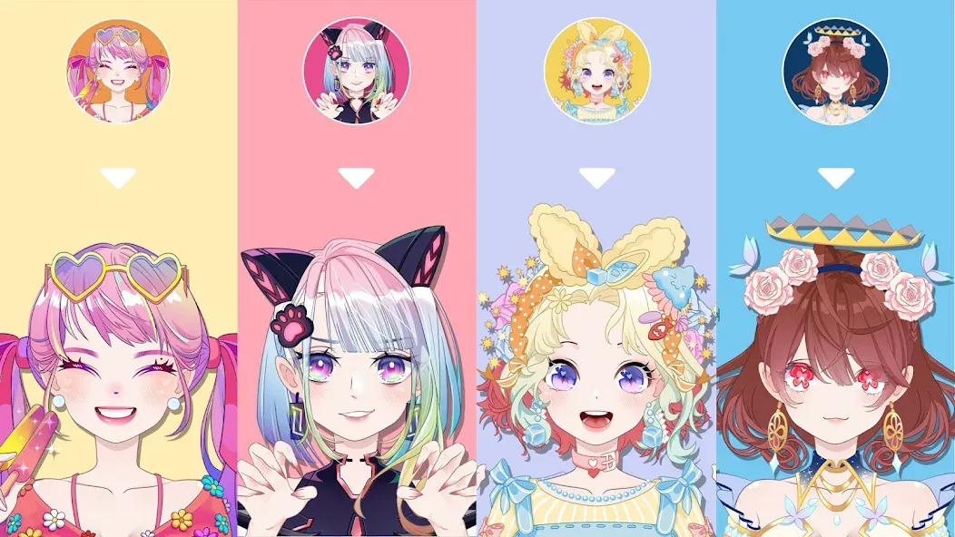 Anime Avatar Maker 2: Dress Up (Долл Аниме Аватар Мейкер Гейм) [МОД Unlocked] Screenshot 5