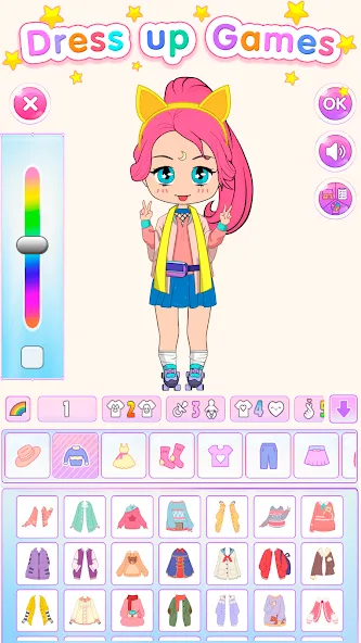 Chibi Doll Dress Up Games [МОД Menu] Screenshot 1