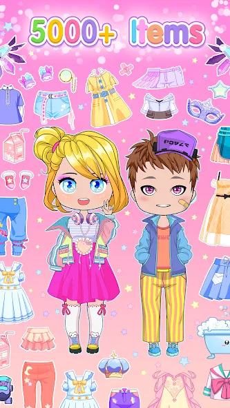 Chibi Doll Dress Up Games [МОД Menu] Screenshot 3