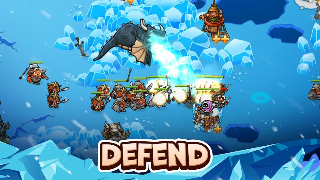 Crazy Defense Heroes - TD Game (Крейзи Дефенс Хероес) [МОД Бесконечные монеты] Screenshot 1