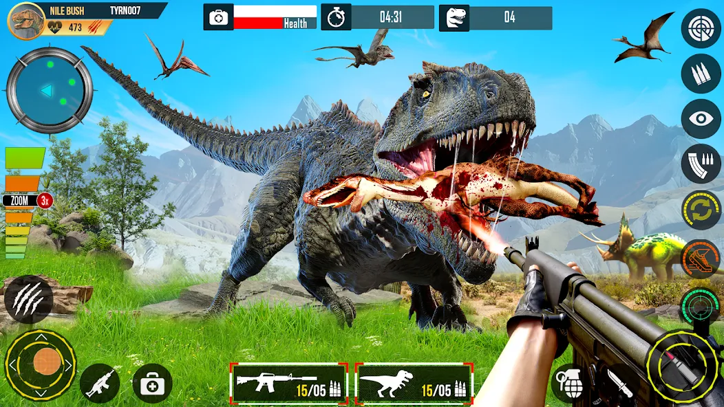 Real Dino Hunting Gun Games (Риал Дино Хантинг Ган Геймс) [МОД Unlimited Money] Screenshot 2