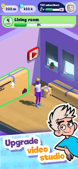 A4 Vlogger: Streamer simulator [МОД Бесконечные деньги] Screenshot 2